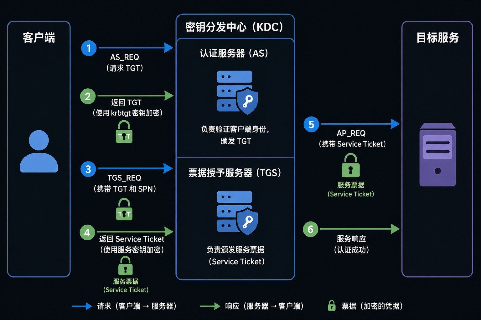 Kerberos 认证流程